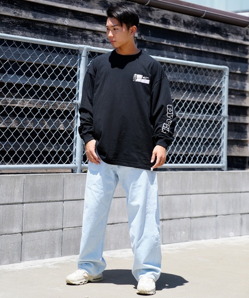 TOY　MACHINE（トイ　マシーン）の「【ムラサキスポーツ限定】TOY MACHINE/トイマシーン ビッグシルエット バックプリントロンT MTMFCLT4（Tシャツ/カットソー・メンズ・ホワイト/ブラック/ブルー・M/L/XL）」の12枚目の写真