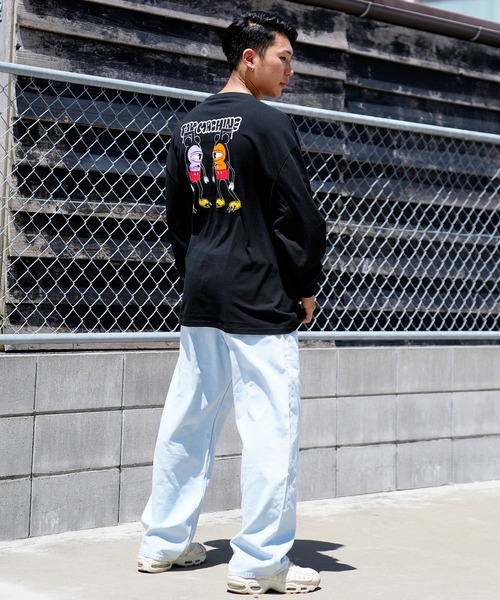 TOY　MACHINE（トイ　マシーン）の「【ムラサキスポーツ限定】TOY MACHINE/トイマシーン ビッグシルエット バックプリントロンT MTMFCLT4（Tシャツ/カットソー・メンズ・ホワイト/ブラック/ブルー・M/L/XL）」の19枚目の写真