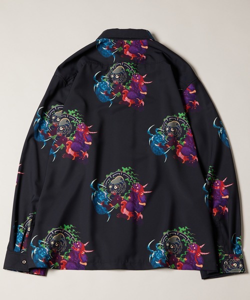 AIVER（アイバー）の「AIVER　百鬼夜行シャツ（シャツ/ブラウス・メンズ・ブラック/ボルドー/カーキ系・SMALL/MEDIUM/LARGE）」の11枚目の写真