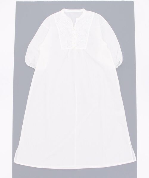 Samansa Mos2 blue（サマンサモスモスブルー）の「メッシュレースコンビワンピース（ワンピース・レディース・ブラック/オフホワイト/グリーン・ﾌﾘ-）」の16枚目の写真