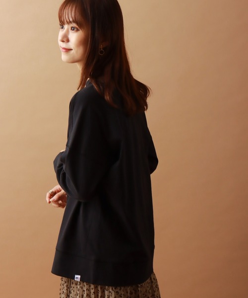 libelle more（リベル モア）の「USAコットン 天竺ドロップショルダー切替プルオーバー（Tシャツ/カットソー・レディース・チャコールグレー/ブラック/モスグリーン/グリーン系その他/ワイン/グレイッシュベージュ・M/L）」の11枚目の写真