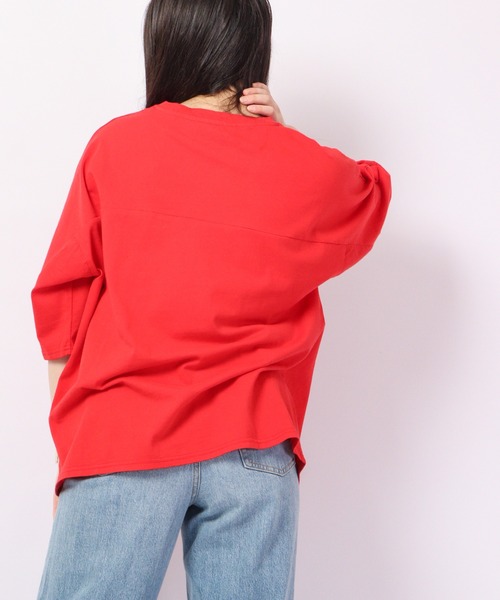 FUNALIVE(ファンアライブ)の「AMERICAN FUDGE RED INDIANバイオウォッシュ加工アメカジプリントT(Tシャツ/カットソー・レディース・ベージュ/レッド/ネイビー/グリーン・FREE)」の17枚目の写真