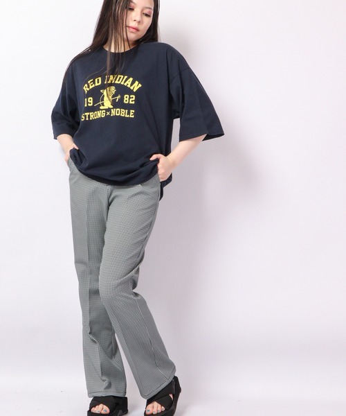 FUNALIVE(ファンアライブ)の「AMERICAN FUDGE RED INDIANバイオウォッシュ加工アメカジプリントT(Tシャツ/カットソー・レディース・ベージュ/レッド/ネイビー/グリーン・FREE)」の15枚目の写真