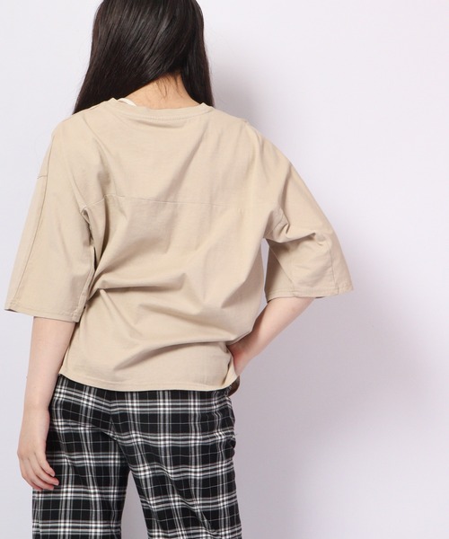 FUNALIVE(ファンアライブ)の「AMERICAN FUDGE RED INDIANバイオウォッシュ加工アメカジプリントT(Tシャツ/カットソー・レディース・ベージュ/レッド/ネイビー/グリーン・FREE)」の6枚目の写真