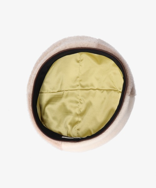 kaorinomori(カオリノモリ)の「kaorinomori エリンベレー(ハンチング/ベレー帽・レディース・ホワイト/グレー・M/57.5cm)」の6枚目の写真