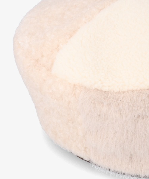 kaorinomori(カオリノモリ)の「kaorinomori エリンベレー(ハンチング/ベレー帽・レディース・ホワイト/グレー・M/57.5cm)」の7枚目の写真