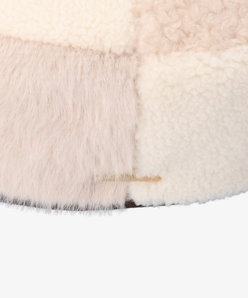 kaorinomori(カオリノモリ)の「kaorinomori エリンベレー(ハンチング/ベレー帽・レディース・ホワイト/グレー・M/57.5cm)」の8枚目の写真