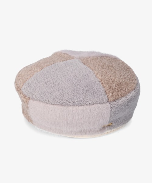 kaorinomori(カオリノモリ)の「kaorinomori エリンベレー(ハンチング/ベレー帽・レディース・ホワイト/グレー・M/57.5cm)」の14枚目の写真