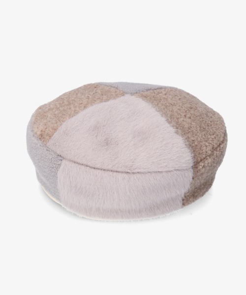 kaorinomori(カオリノモリ)の「kaorinomori エリンベレー(ハンチング/ベレー帽・レディース・ホワイト/グレー・M/57.5cm)」の15枚目の写真