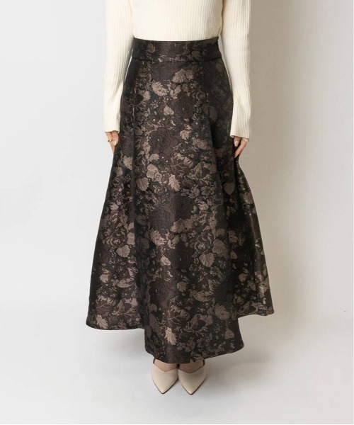 RANDA（ランダ）の「ジャガードフレアスカート（スカート・レディース・ブルー/ブラウン/ピンク・0/1）」の9枚目の写真