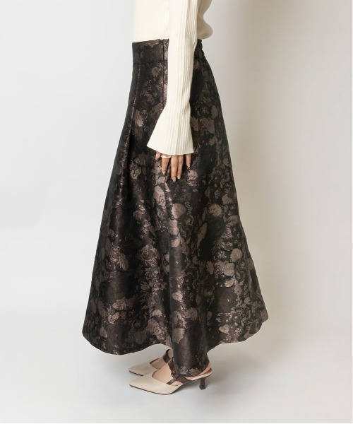 RANDA（ランダ）の「ジャガードフレアスカート（スカート・レディース・ブルー/ブラウン/ピンク・0/1）」の20枚目の写真