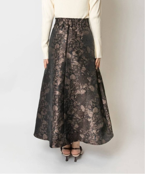 RANDA（ランダ）の「ジャガードフレアスカート（スカート・レディース・ブルー/ブラウン/ピンク・0/1）」の7枚目の写真