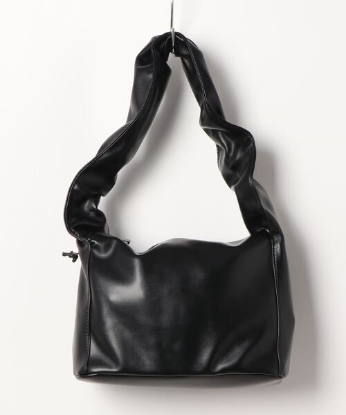 FREE'S MART（フリーズマート）の「シャーリングハンドルバッグ（トートバッグ・レディース・ホワイト/ブラック/ブラウン・ﾌﾘ-）」の4枚目の写真