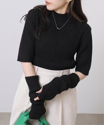 RAY CASSIN | アームウォーマー付きリブニット(ニット/セーター)