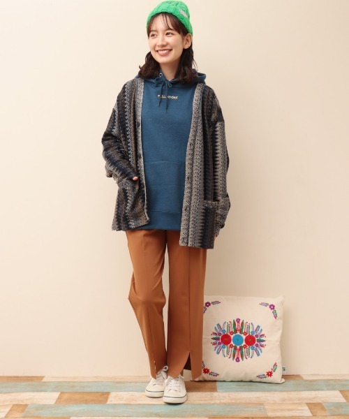 チチカカ（チチカカ）の「【ユニセックス】ラッセルジャカードカーディガン（カーディガン/ボレロ・メンズ・ネイビー/ブラック・MEDIUM/LARGE）」の8枚目の写真