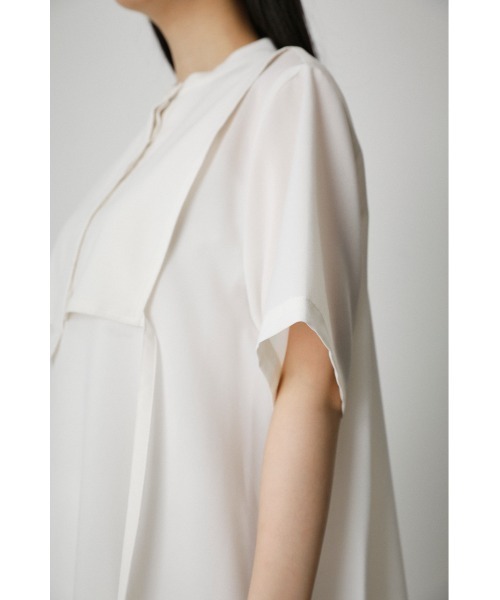 AZUL by moussy（アズールバイマウジー）の「FLAP LAYERED SHIRT ONEPIECE/フラップレイヤードシャツワンピース（ワンピース・レディース・ブラック/オフホワイト/ダークブルー・MEDIUM/SMALL）」の11枚目の写真