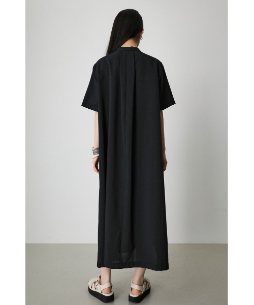AZUL by moussy（アズールバイマウジー）の「FLAP LAYERED SHIRT ONEPIECE/フラップレイヤードシャツワンピース（ワンピース・レディース・ブラック/オフホワイト/ダークブルー・MEDIUM/SMALL）」の18枚目の写真