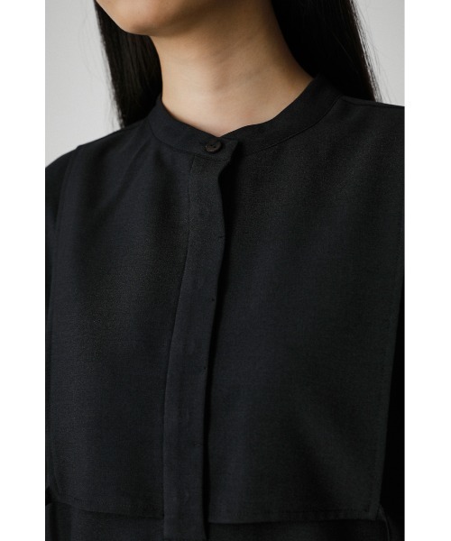 AZUL by moussy（アズールバイマウジー）の「FLAP LAYERED SHIRT ONEPIECE/フラップレイヤードシャツワンピース（ワンピース・レディース・ブラック/オフホワイト/ダークブルー・MEDIUM/SMALL）」の19枚目の写真