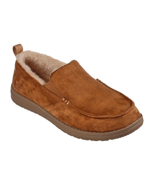 SKECHERS(スケッチャーズ)の「SKECHERS MELSON-WILLMORE / スケッチャーズ メルソン-ウィルモア(スリッポン・メンズ・黄土色系/ブラック・25.5cm/26cm/26.5cm/27cm/27.5cm/28cm)」の2枚目の写真