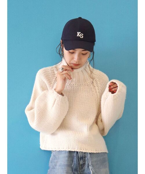 Ungrid（アングリッド）の「ウール混ロゴCAP（キャップ・レディース・グリーン/ネイビー/グレー・FREE）」の11枚目の写真