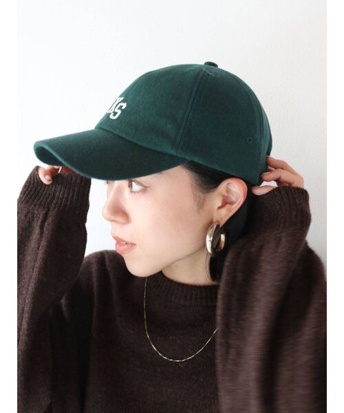 Ungrid（アングリッド）の「ウール混ロゴCAP（キャップ・レディース・グリーン/ネイビー/グレー・FREE）」の6枚目の写真