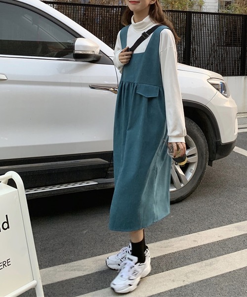 LOPASS(ロパス)の「リバーシブル セットアップ(ハイネックブラウス+キャミワンピース2点)(セットアップ・レディース・ブラック/ブラウン/ブルー・M/L/XL)」の11枚目の写真
