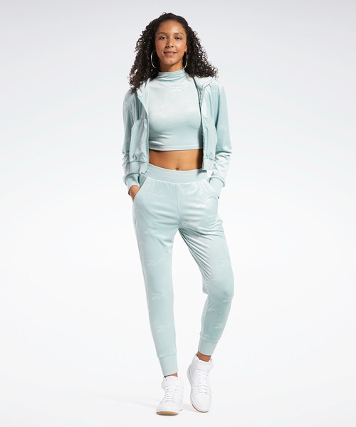 Reebok(リーボック)の「ベクター フリース アノラック / Vector Fleece Anorak(Tシャツ/カットソー・レディース・グレー/グリーン・X-LARGE/SMALL/MEDIUM/LARGE)」の3枚目の写真