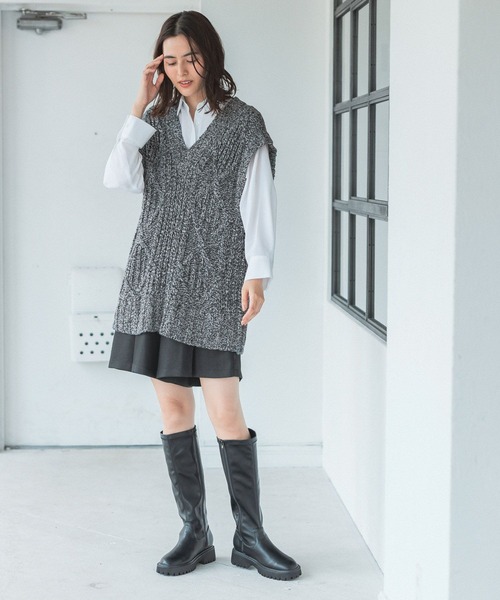 LEPSIM（レプシィム）の「キュロットパンツ　162646（その他パンツ・レディース・ブラウン/ブラック・FREE）」の3枚目の写真