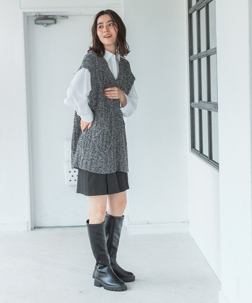 LEPSIM（レプシィム）の「キュロットパンツ　162646（その他パンツ・レディース・ブラウン/ブラック・FREE）」の5枚目の写真