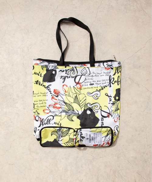 MILLION CARATS（ミリオンカラッツ）の「ファスナー付きコンパクトバッグ（ショルダーバッグ・レディース・ブラック/イエロー・FREE）」の5枚目の写真