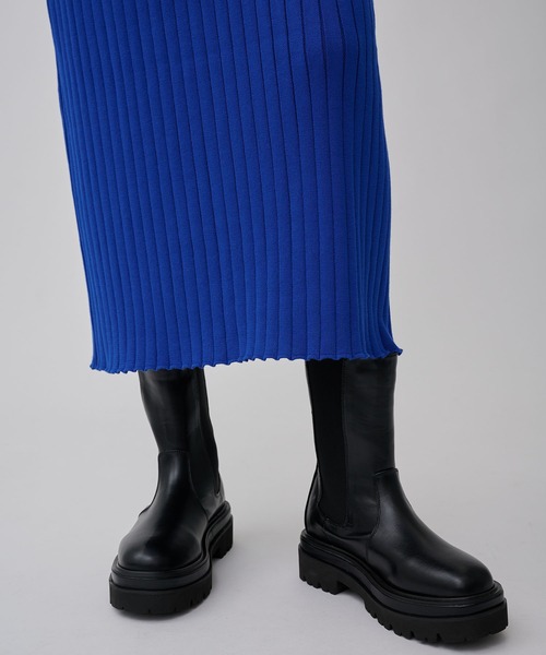 CITY TOKYO（シティトウキョウ）の「カラーブロックボーダーニットワンピース（ワンピース・レディース・ベージュ/グレー/ブルー・1/2）」の8枚目の写真