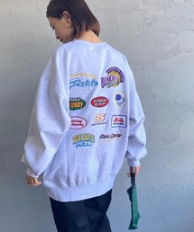 【WEB限定】[BEN DAVIS/ベンデイビス] VARIOUS PATCH バックワッペンクルーネックスウェット
