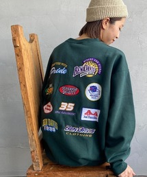 【WEB限定】[BEN DAVIS/ベンデイビス] VARIOUS PATCH バックワッペンクルーネックスウェット