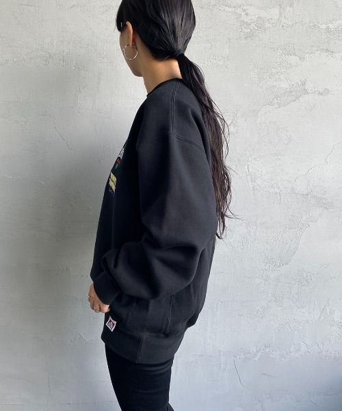 BEN DAVIS（ベンデイビス）の「【WEB限定】[BEN DAVIS/ベンデイビス] VARIOUS PATCH バックワッペンクルーネックスウェット（スウェット・レディース・ブラック/ダークグリーン/オフホワイト・M/L/XL）」の18枚目の写真