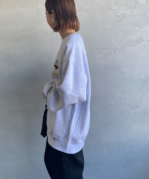 BEN DAVIS（ベンデイビス）の「【WEB限定】[BEN DAVIS/ベンデイビス] VARIOUS PATCH バックワッペンクルーネックスウェット（スウェット・レディース・ブラック/ダークグリーン/オフホワイト・M/L/XL）」の9枚目の写真