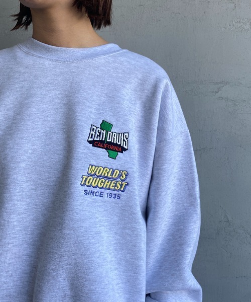 BEN DAVIS（ベンデイビス）の「【WEB限定】[BEN DAVIS/ベンデイビス] VARIOUS PATCH バックワッペンクルーネックスウェット（スウェット・レディース・ブラック/ダークグリーン/オフホワイト・M/L/XL）」の14枚目の写真