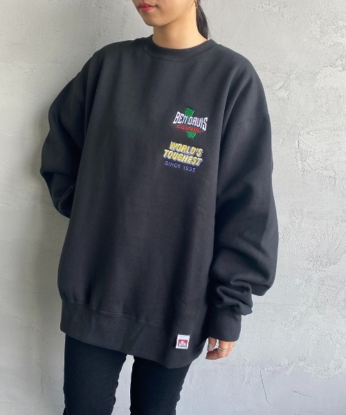 BEN DAVIS（ベンデイビス）の「【WEB限定】[BEN DAVIS/ベンデイビス] VARIOUS PATCH バックワッペンクルーネックスウェット（スウェット・レディース・ブラック/ダークグリーン/オフホワイト・M/L/XL）」の21枚目の写真