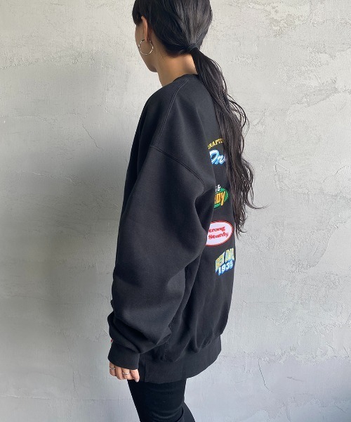 BEN DAVIS（ベンデイビス）の「【WEB限定】[BEN DAVIS/ベンデイビス] VARIOUS PATCH バックワッペンクルーネックスウェット（スウェット・レディース・ブラック/ダークグリーン/オフホワイト・M/L/XL）」の22枚目の写真