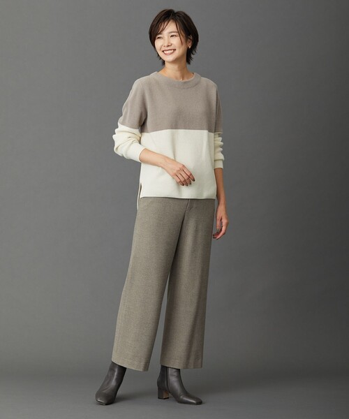 J.PRESS(ジェイプレス)の「【洗える】チェルビック セミワイド パンツ(その他パンツ・レディース・ベージュ系/ライトグレー系/ブラック系・11/7/9/13)」の8枚目の写真
