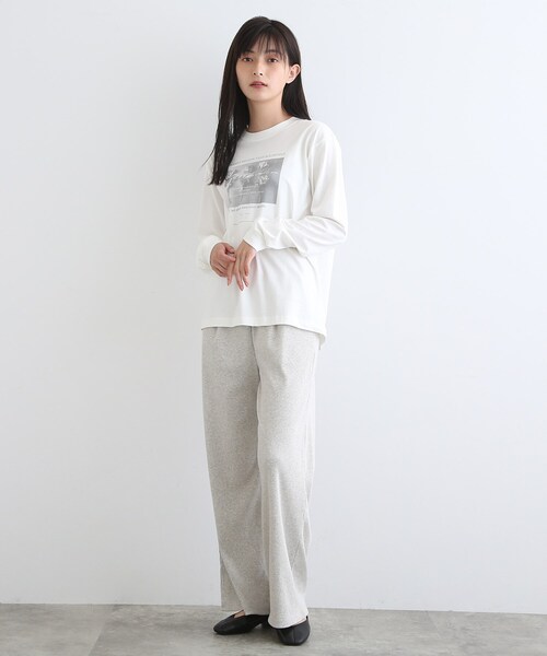 INDIVI(インディヴィ)の「【LIFE】リラックスリブ ストレートパンツ(その他パンツ・レディース・チャコール/ライトグレー系8・38)」の20枚目の写真