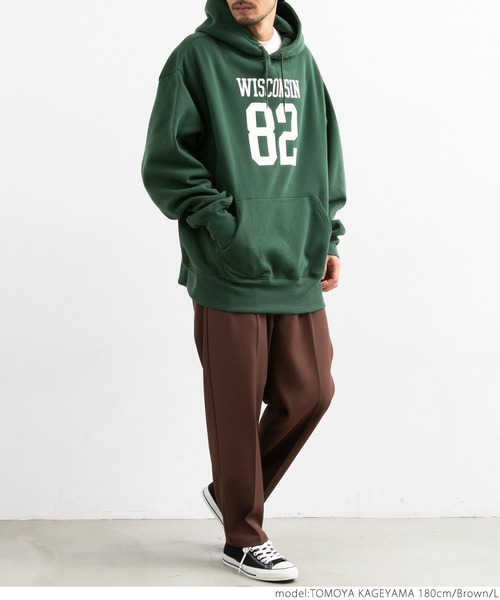 coca(coca)(コカ)の「メンズタックテーパードスラックス(スラックス・メンズ・グリーン/ブラウン/アイボリー・M/L/XL)」の9枚目の写真