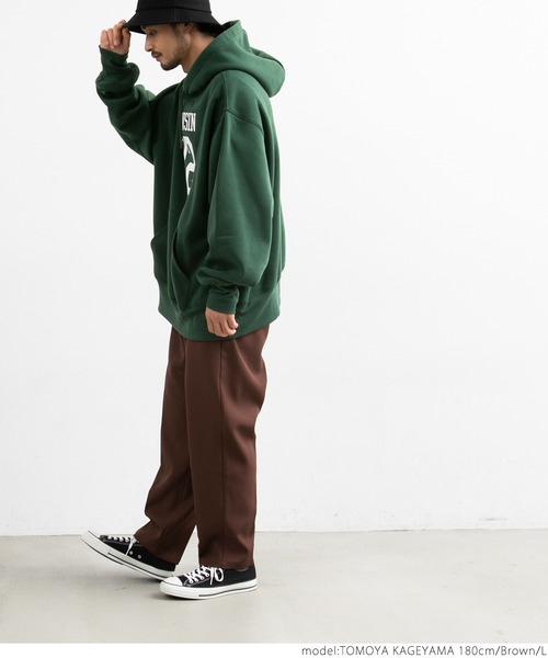 coca(coca)(コカ)の「メンズタックテーパードスラックス(スラックス・メンズ・グリーン/ブラウン/アイボリー・M/L/XL)」の10枚目の写真