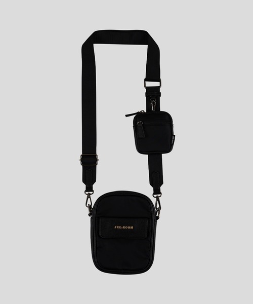 #Re:room（リルーム）の「ロゴレザーショルダーバッグ（ショルダーバッグ・メンズ・ブラック・ONE SIZE）」の4枚目の写真