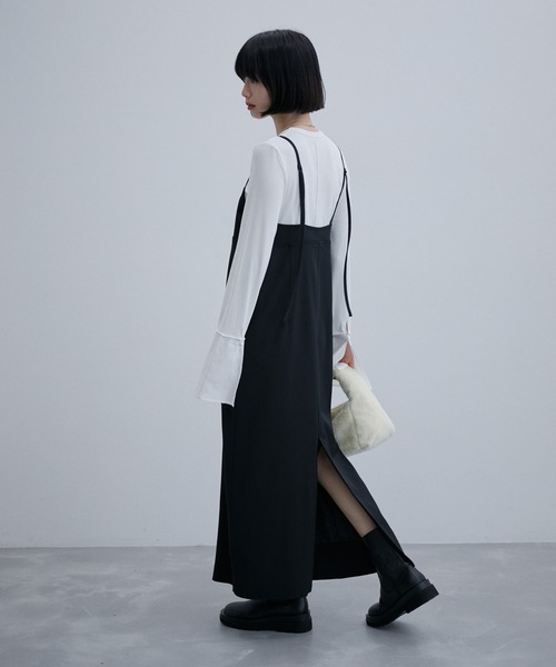 新品✨ADAM ET ROPE' 【サステナブル】ビスチェキャミワンピース ADAM ET ROPE'（アダムエロペ）の「【サステナブル】ビスチェ