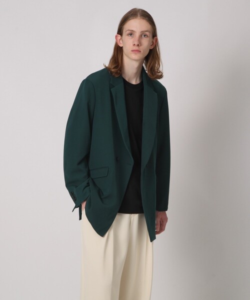 tk.TAKEO KIKUCHI（ティーケータケオキクチ）の「◆スラントカットカラージャケット（テーラードジャケット・メンズ・ブラック/ダークグリーン/サンドベージュ・02/03）」の18枚目の写真