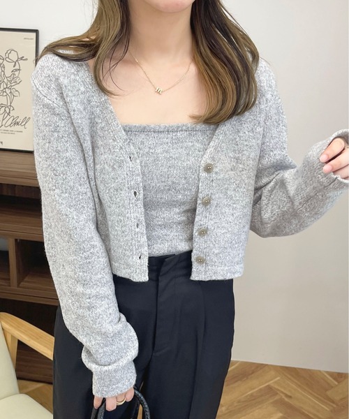 apres jour(アプレジュール)の「メランジニットアンサンブル【ZOZOTOWN限定アイテム】(ニット/セーター・レディース・グレー系その他/ベージュ系その他/グリーン系その他・X-LARGE/フリー)」の8枚目の写真