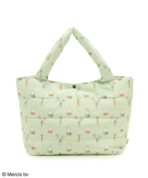Miffy( ミッフィー)の「miffy(ミッフィー )×ROPE' PICNIC/撥水加工キルティングトートバッグ(トートバッグ・レディース・ライトグリーン/ピンク系その他2・FREE)」の4枚目の写真