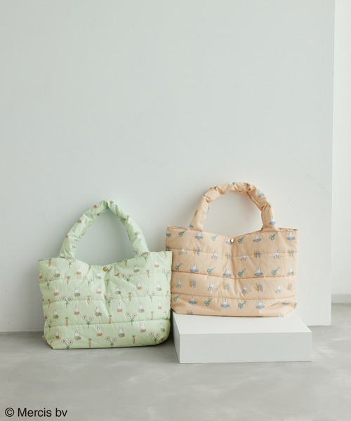 Miffy( ミッフィー)の「miffy(ミッフィー )×ROPE' PICNIC/撥水加工キルティングトートバッグ(トートバッグ・レディース・ライトグリーン/ピンク系その他2・FREE)」の21枚目の写真