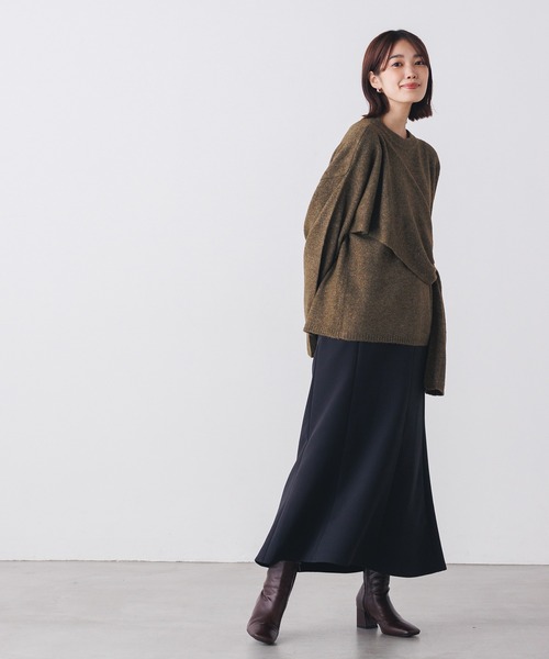 hunch（ハンチ）の「Iラインマーメイドスカート（スカート・レディース・ブラック/ピンク/グリーン/パープル・FREE）」の6枚目の写真