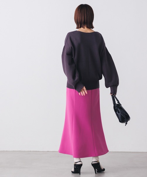 hunch（ハンチ）の「Iラインマーメイドスカート（スカート・レディース・ブラック/ピンク/グリーン/パープル・FREE）」の16枚目の写真